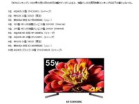 BCN　今売れてる液晶テレビTOP10、ソニーの55型がTOP3入り！！